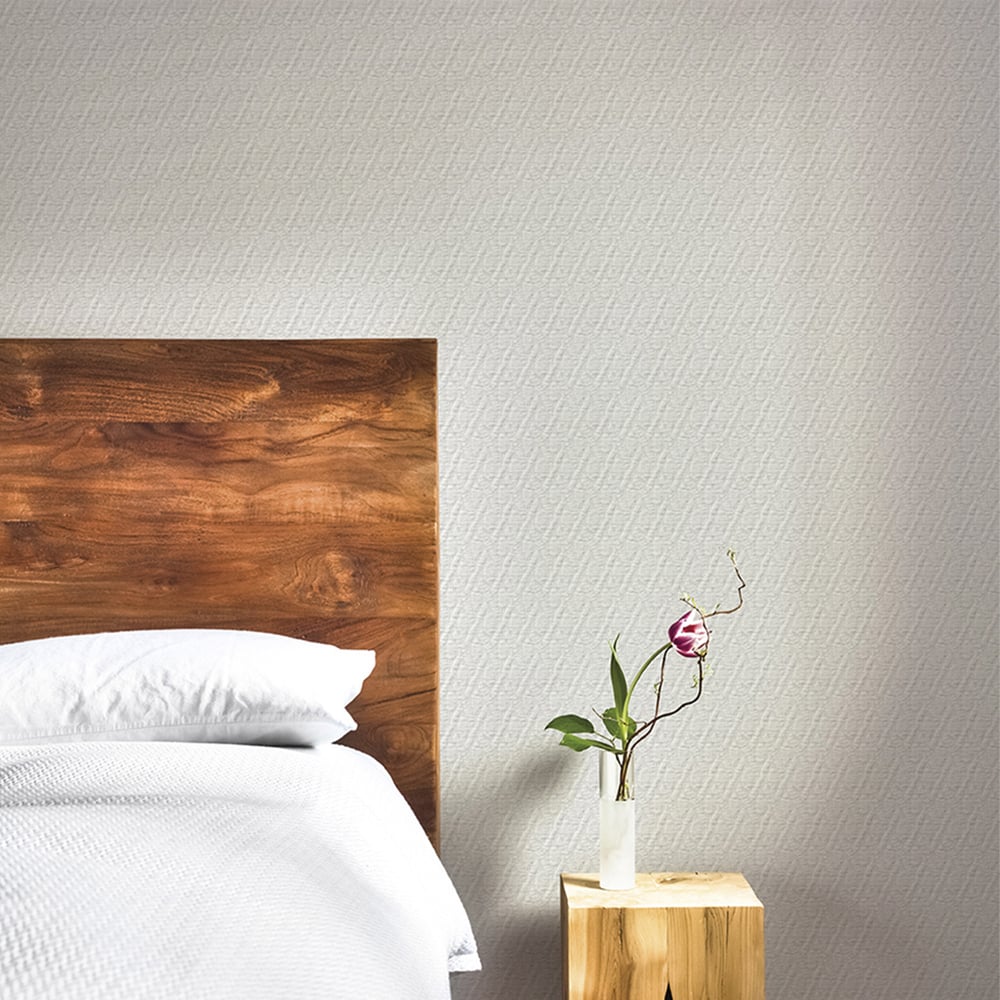 Изображение товара Стеклотканевые обои Bautex Осло 1x25 м ромбовая фактура белый