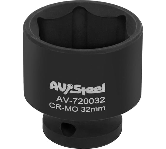 Изображение товара Головка ударная шестигранная (32 мм; 1/2DR) AV Steel AV-720032