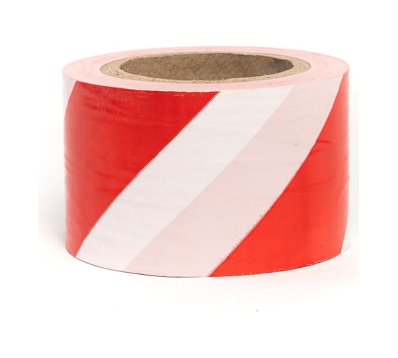 Изображение товара Сигнальная лента SDM бело-красная 75 ммх150 м 0488