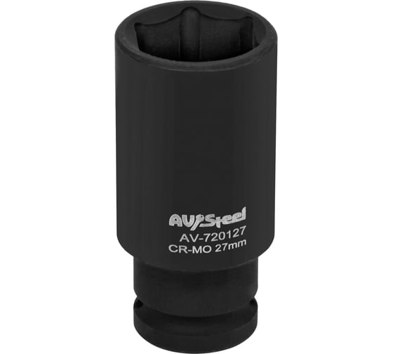 Изображение товара Головка ударная шестигранная удлиненная (27 мм; 1/2DR) AV Steel AV-720127