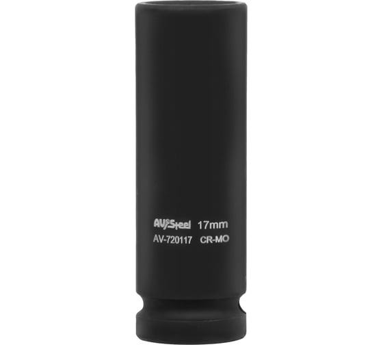 Изображение товара Головка ударная шестигранная удлиненная (17 мм; 1/2DR) AV Steel AV-720117
