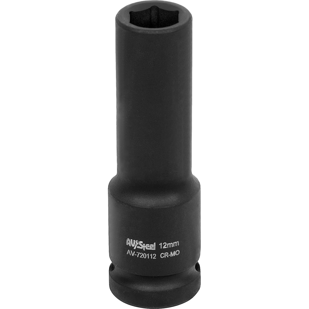 Изображение товара Головка ударная шестигранная удлиненная (12 мм; 1/2DR) AV Steel AV-720112