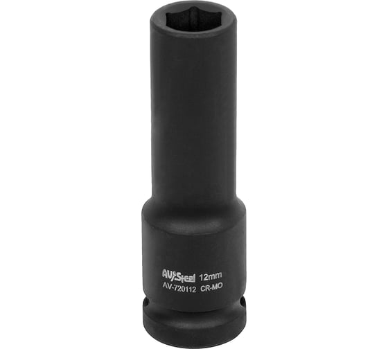 Изображение товара Головка ударная шестигранная удлиненная (12 мм; 1/2DR) AV Steel AV-720112