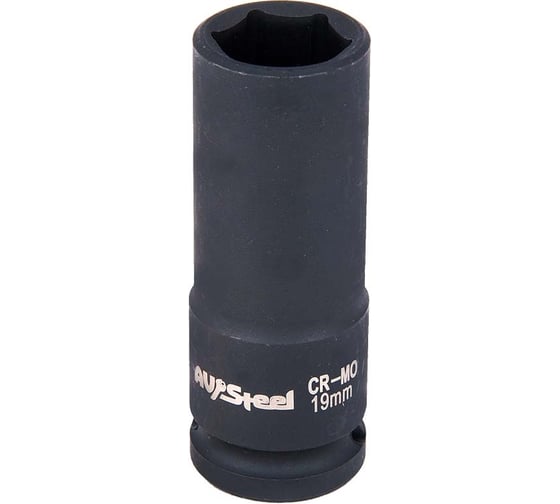 Изображение товара Головка ударная шестигранная удлиненная (19 мм; 1/2DR) AV Steel AV-720119