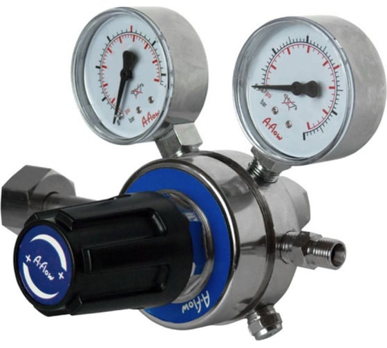 Изображение товара Регулятор давления балонный двухступенчатый RPA2C от 0 до 0.6 бар, вход G3/4", выход елочка под шланг 6-9 мм A-Flow RPA2CP-CB-0.6-G-HOS