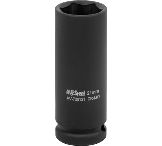 Изображение товара Головка ударная шестигранная удлиненная (21 мм; 1/2DR) AV Steel AV-720121