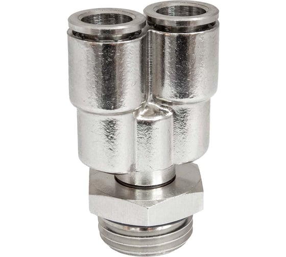 Изображение товара Фитинг цанга Y-обр., поворотный Cn-Y-1/2M-10 для полиуретана и пластиковых трубок PI TOOLS Арт. 4843