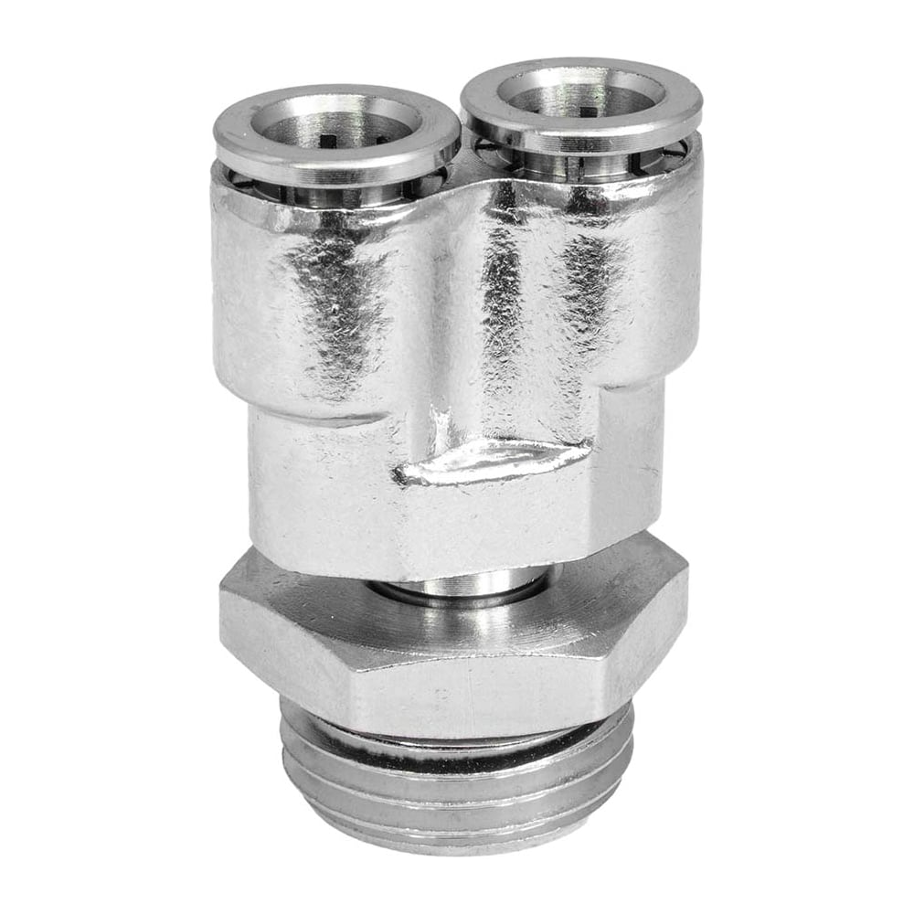 Изображение товара Фитинг цанга Y-образный поворотный Cn-Y-1/2M-8 для пластиковых труб