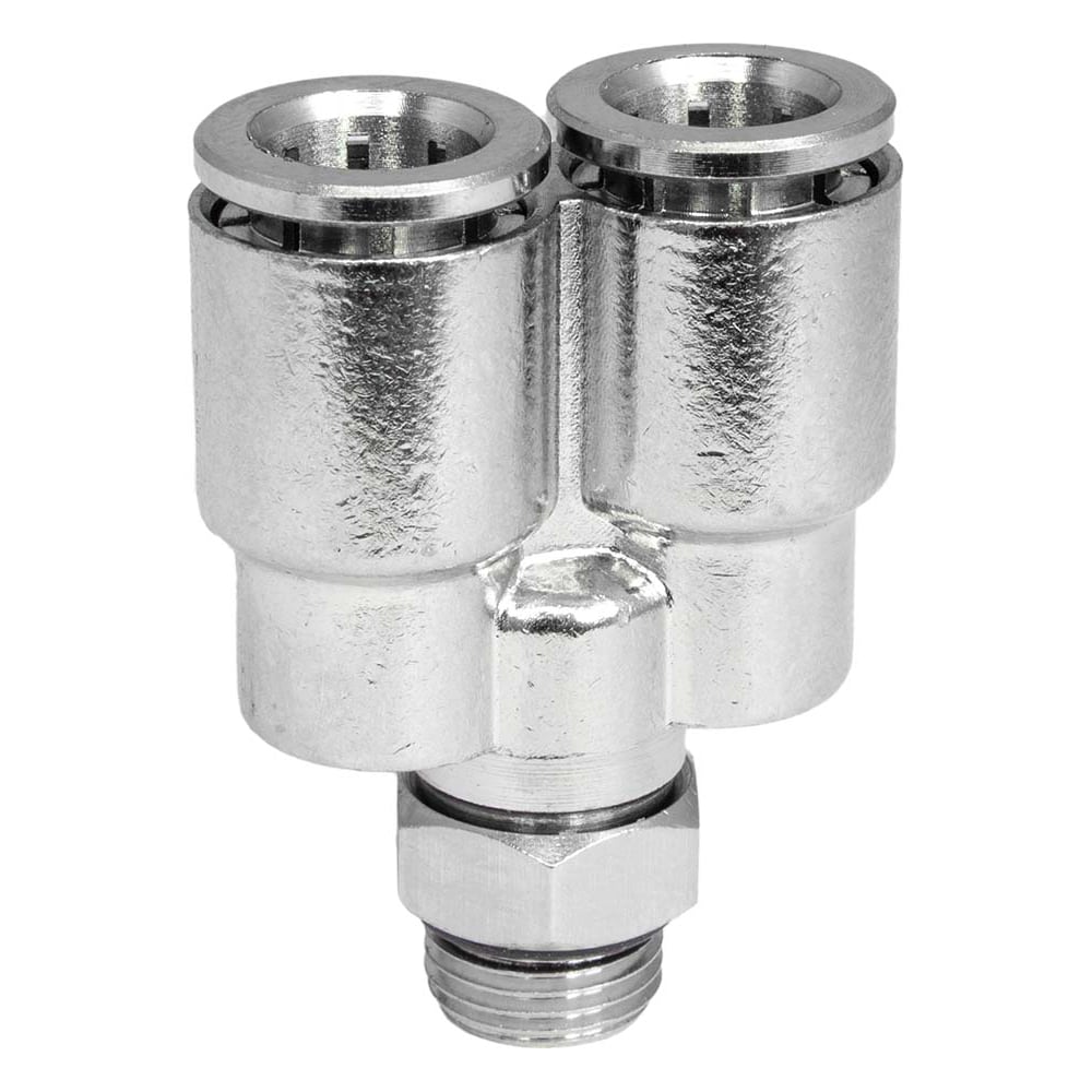 Изображение товара Фитинг цанга Y-обр., поворотный Cn-Y-1/8M-8 для полиуретана и пластиковых трубок PI TOOLS Арт. 4713