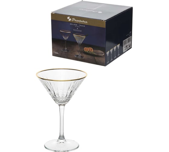Изображение товара Бокал Pasabahce PSB 220 мл 4 шт. ELYSIA GOLDEN TOUCH 440328