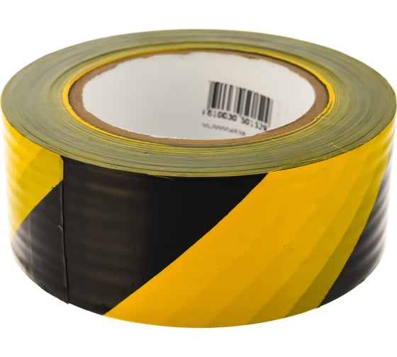 Изображение товара Лента для ограждений SDM 50 мм х 200 м желто-черная 4538