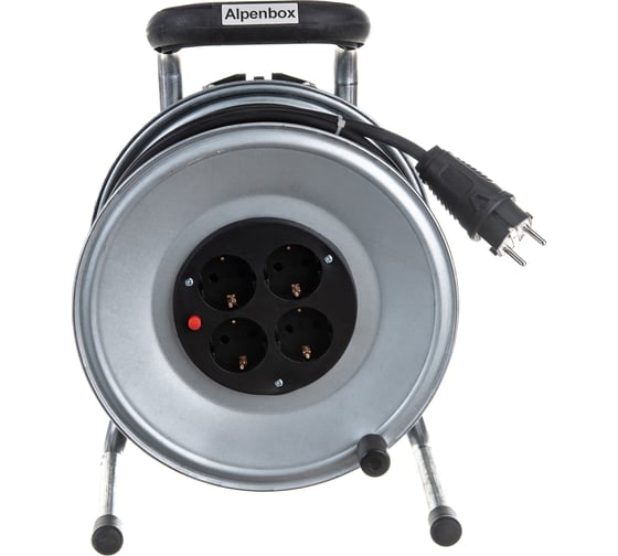 Изображение товара Удлинитель на барабане металлическом 40 метров IP20 КГ 3x2.5 ALPENBOX 8900031