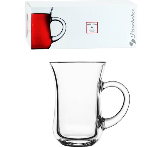 Изображение товара Кружка для чая с ручкой Pasabahce PSB 145 мл 6 шт. ЧАЙ И КОФЕ 55411