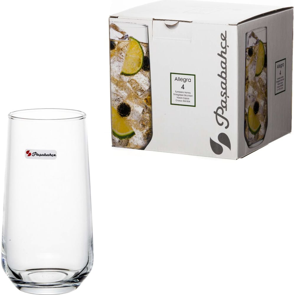 Изображение товара Стакан Pasabahce PSB 470 мл 4 шт. АЛЛЕГРА 420015