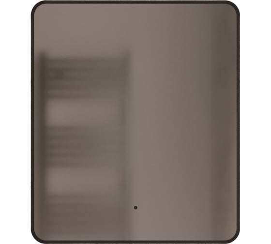 Изображение товара Зеркало MIXLINE "Инканто" 600х700 (ШВ) бесконтактный сенсор, светодиодная подсветка,черная окантовка 553343