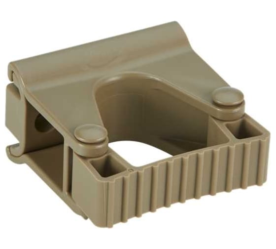 Изображение товара Гигиеничное настенное крепление и зажим Vikan 83 мм, коричневый цвет 101366