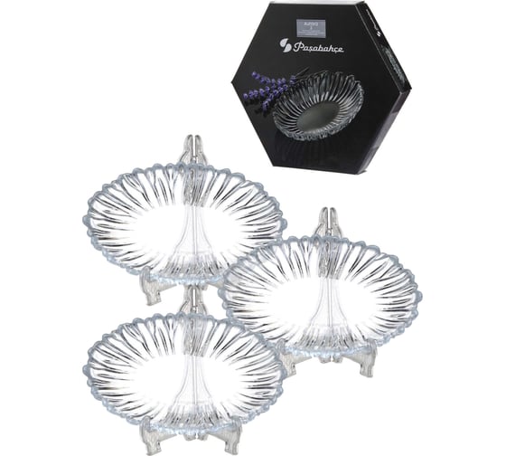 Изображение товара Блюдо Pasabahce PSB 99х155 мм 3 шт. АВРОРА 10545