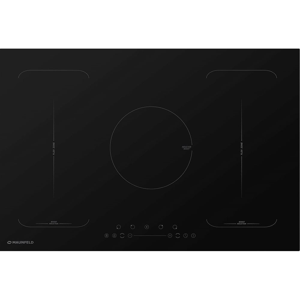Изображение товара Индукционная варочная панель MAUNFELD EVI.775-FL2-BK 5 конфорок стиль современный