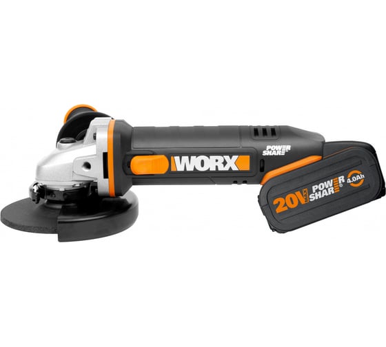 Изображение товара Аккумуляторная угловая шлифмашина WORX WX803