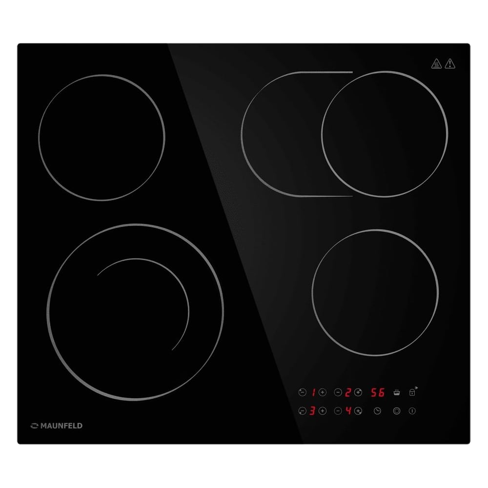 Изображение товара [Электрическая варочная панель] MAUNFELD CVCE594SMDBK Современная стеклокерамика с сенсором