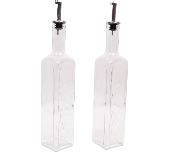 Изображение товара Бутылка для масла, уксуса с металлическим дозатором Pasabahce PSB 500 мл 2 шт. HOMEMADE 80229