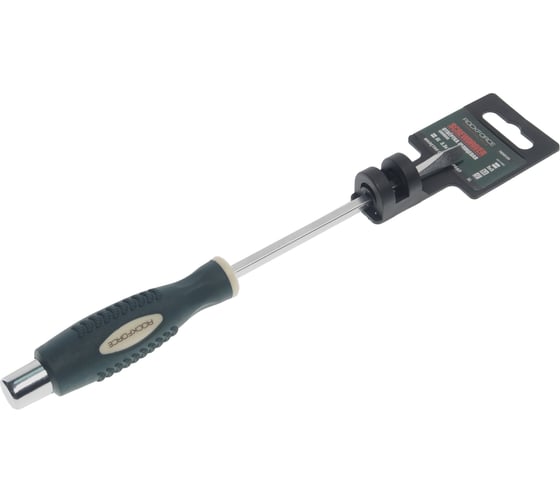 Изображение товара Шлицевая силовая магнитная отвертка Rockforce Profi S2 SL5.5x125мм RF-70255125(28256)