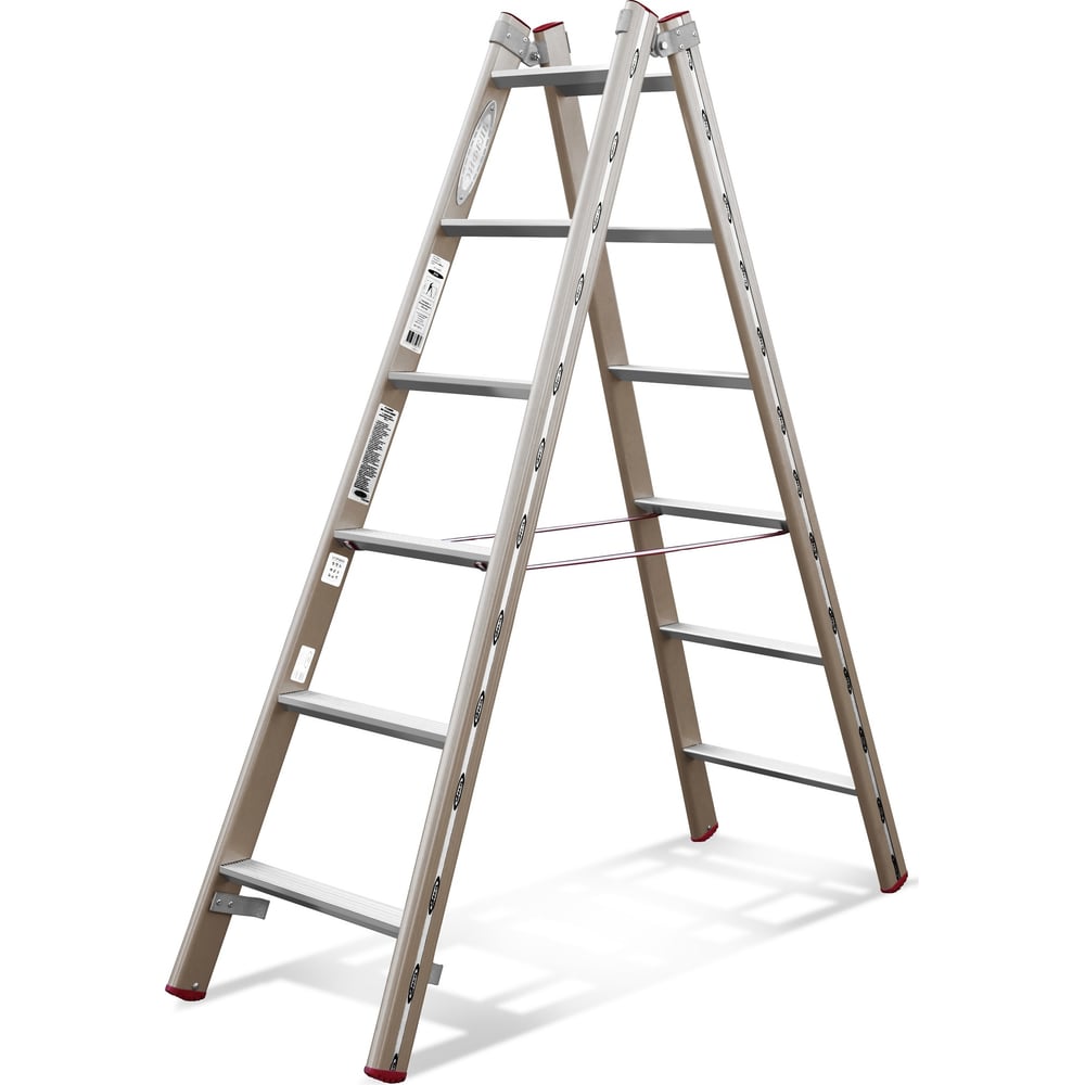 Изображение товара Стремянка Эйфель Атлант 206 профессиональная двусторонняя алюминиевая