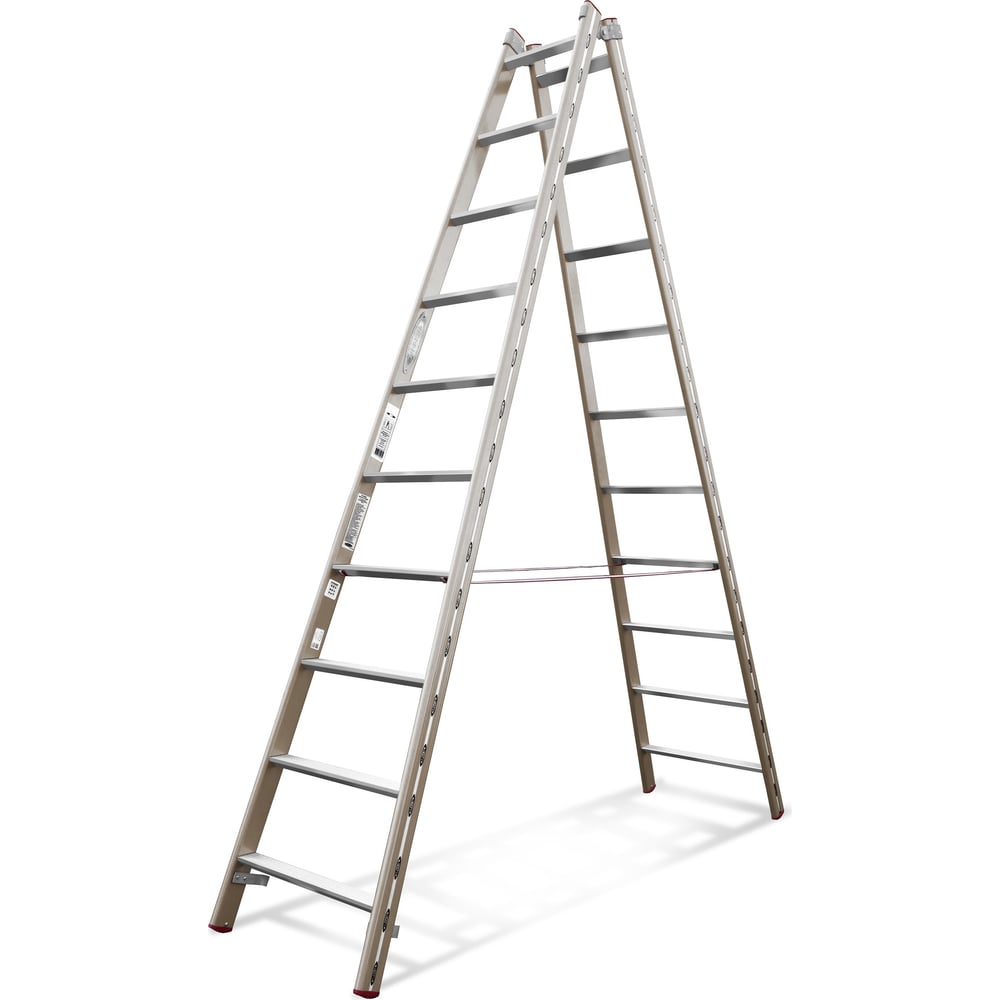 Изображение товара Стремянка Эйфель Атлант 210 профессиональная алюминиевая двусторонняя 4.05 м