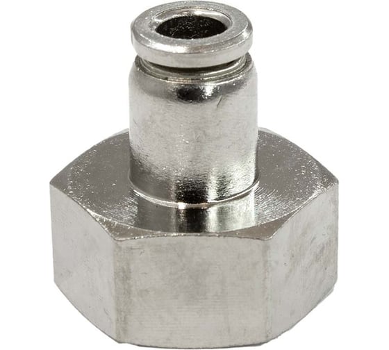 Изображение товара Пневмофитинг цанговый прямой PI TOOLS Cn-I-1/2F-6 для полиуретановых и рилсановых трубок, Арт. 5208