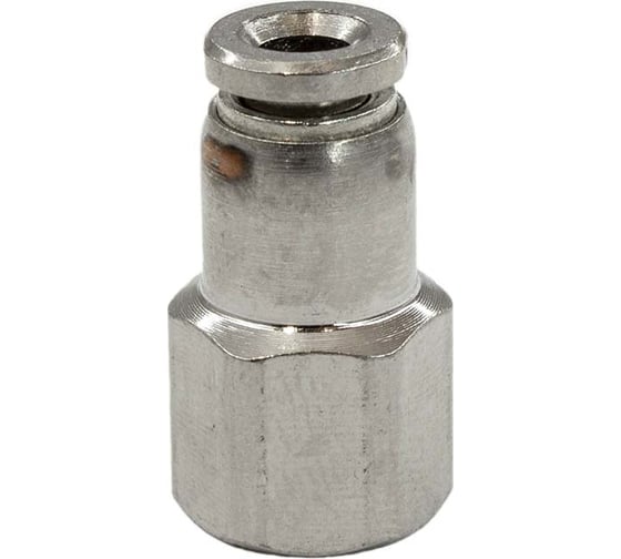 Изображение товара Пневмофитинг цанговый прямой PI TOOLS Cn-I-1/8F-4 для полиуретановых и рилсановых трубок, Арт. 5079