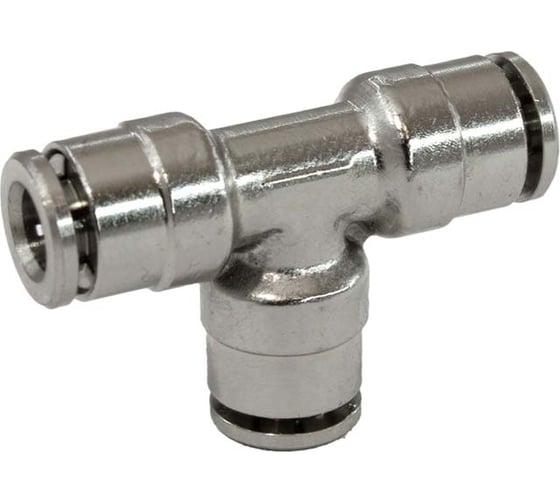 Изображение товара Фитинг цанга тройник, переходной Cn-T-6 для полиуретана и пластиковых трубок PI TOOLS Арт. 5352