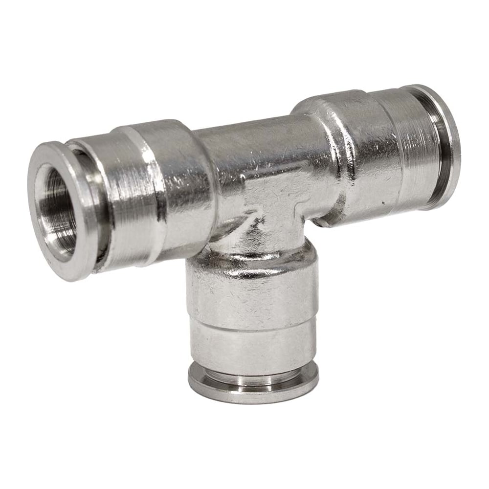 Изображение товара Фитинг цанга тройник, переходной Cn-T-8 для полиуретана и пластиковых трубок PI TOOLS Арт. 5369