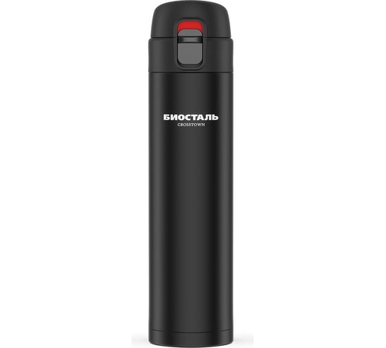 Изображение товара Термокружка Biostal Crosstown 0.42 литра, черная NMU-420B