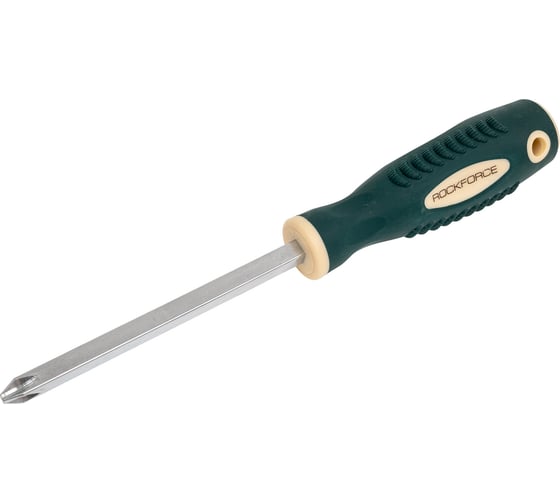 Изображение товара Крестовая магнитная отвертка Rockforce Profi S2 PH3.0х125мм, в пластиковом держателе RF-70130125(27182)