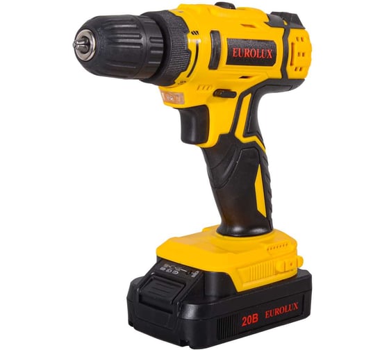 Изображение товара Дрель-шуруповерт аккумуляторная ДА-20/2Li Eurolux 72/14/52