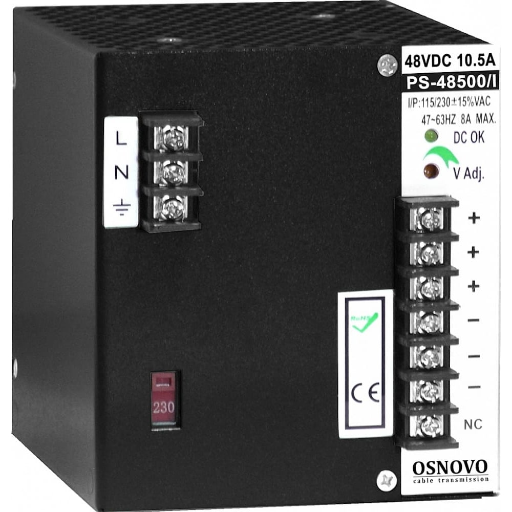 Промышленный блок питания OSNOVO устройство для защиты цепей питания osnovo