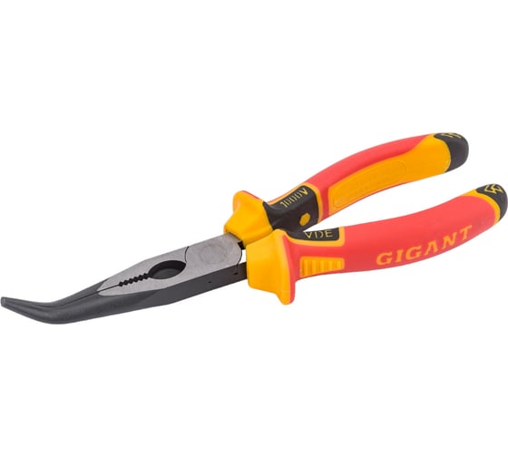 Изображение товара Изогнутые изолированные длинногубцы Gigant 200 мм GICNP-200