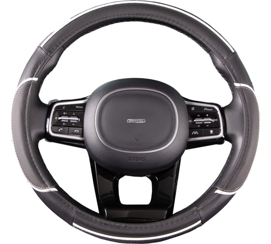 Изображение товара Оплетка SKYWAY Combo-5 M Черно/белая экокожа S01102332