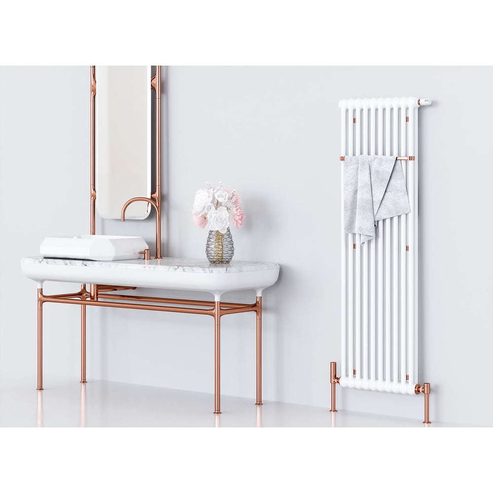 Изображение товара Вертикальный трубчатый радиатор GUARDO PILON 1500 мм белый 10 секций