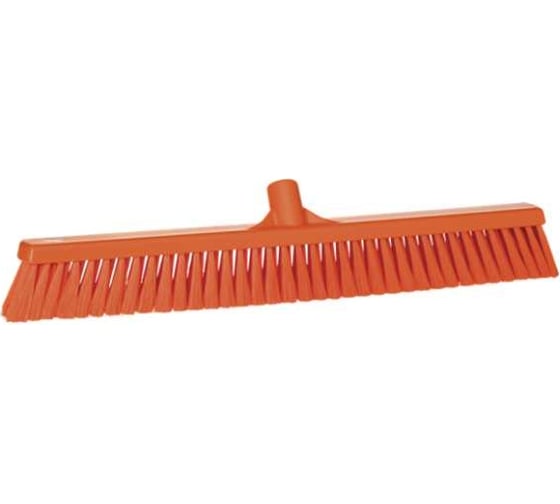 Изображение товара Щетка для подметания Vikan пола мягкая, 610 мм, мягкий, оранжевый цвет 31997