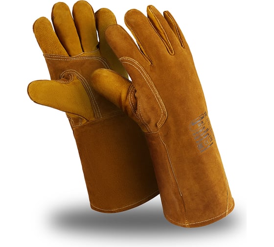 Изображение товара Спилковые краги Manipula Specialist ФЛАГМАН ЛЮКС, нить Kevlar, длина 410 мм Пер 688/10