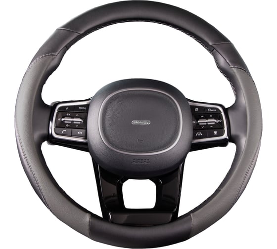 Изображение товара Оплетка SKYWAY Combo-6 M Черно/серая экокожа S01102291