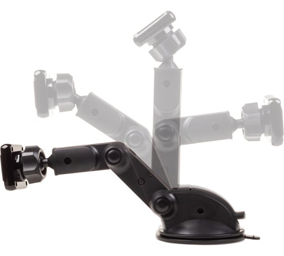 Изображение товара Магнитный держатель телефона на присоске SKYWAY жесткая ножка, черный S00301032