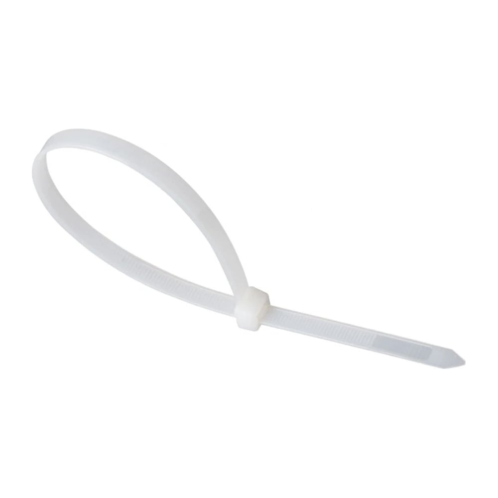 Изображение товара Нейлоновый хомут НЗЭТК 9х1200 мм белый монтажный крепеж для кабелей