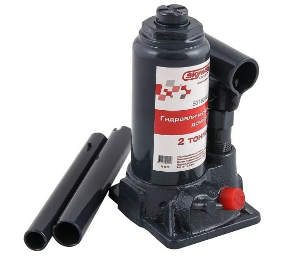 Изображение товара Гидравлический бутылочный домкрат SKYWAY 2т h 148-278 мм с клапаном в кейсе S01804006