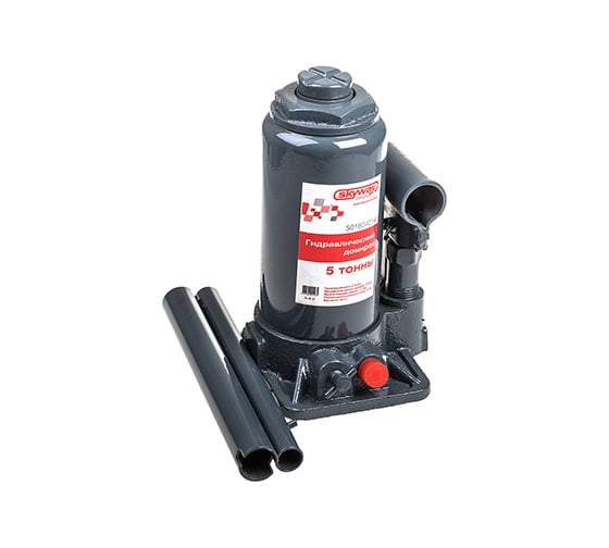 Изображение товара Гидравлический бутылочный домкрат SKYWAY 5т h 185-355 мм с клапаном в кейсе S01804014