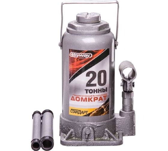 Изображение товара Гидравлический бутылочный домкрат SKYWAY STANDART 20т, h 225-430 мм S01804030