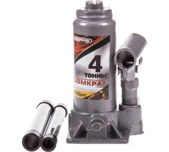 Изображение товара Гидравлический бутылочный домкрат SKYWAY STANDART 4т, h 158-308 мм S01804022