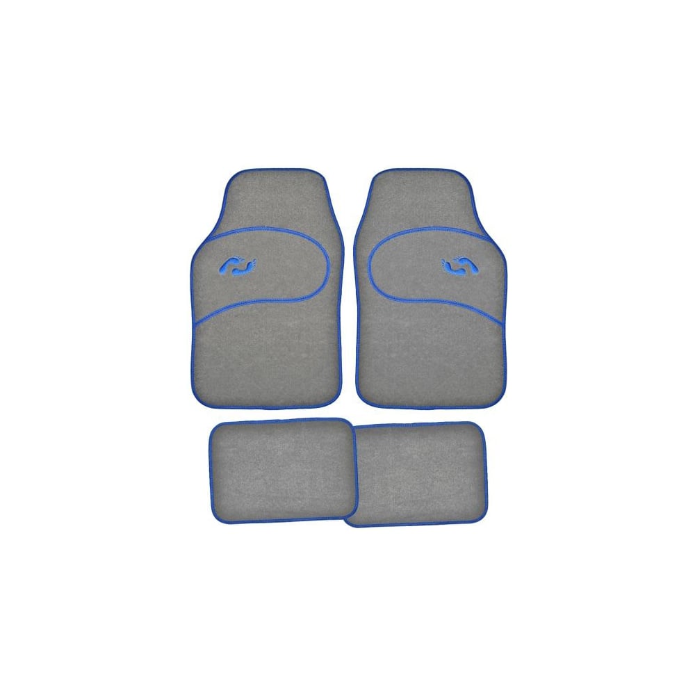 фото Коврик для салона skyway arctic-2 4пр. текстильный, серый s01702014