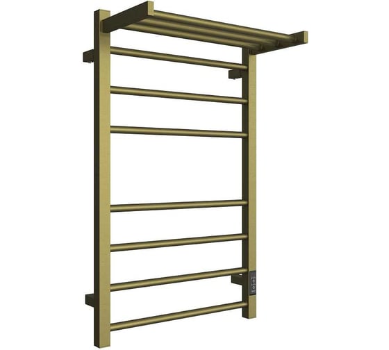 Изображение товара Полотенцесушитель Двин fs plaza neo 80/50 электрический к диммер квадрат состаренная бронза матовая 4657795054495